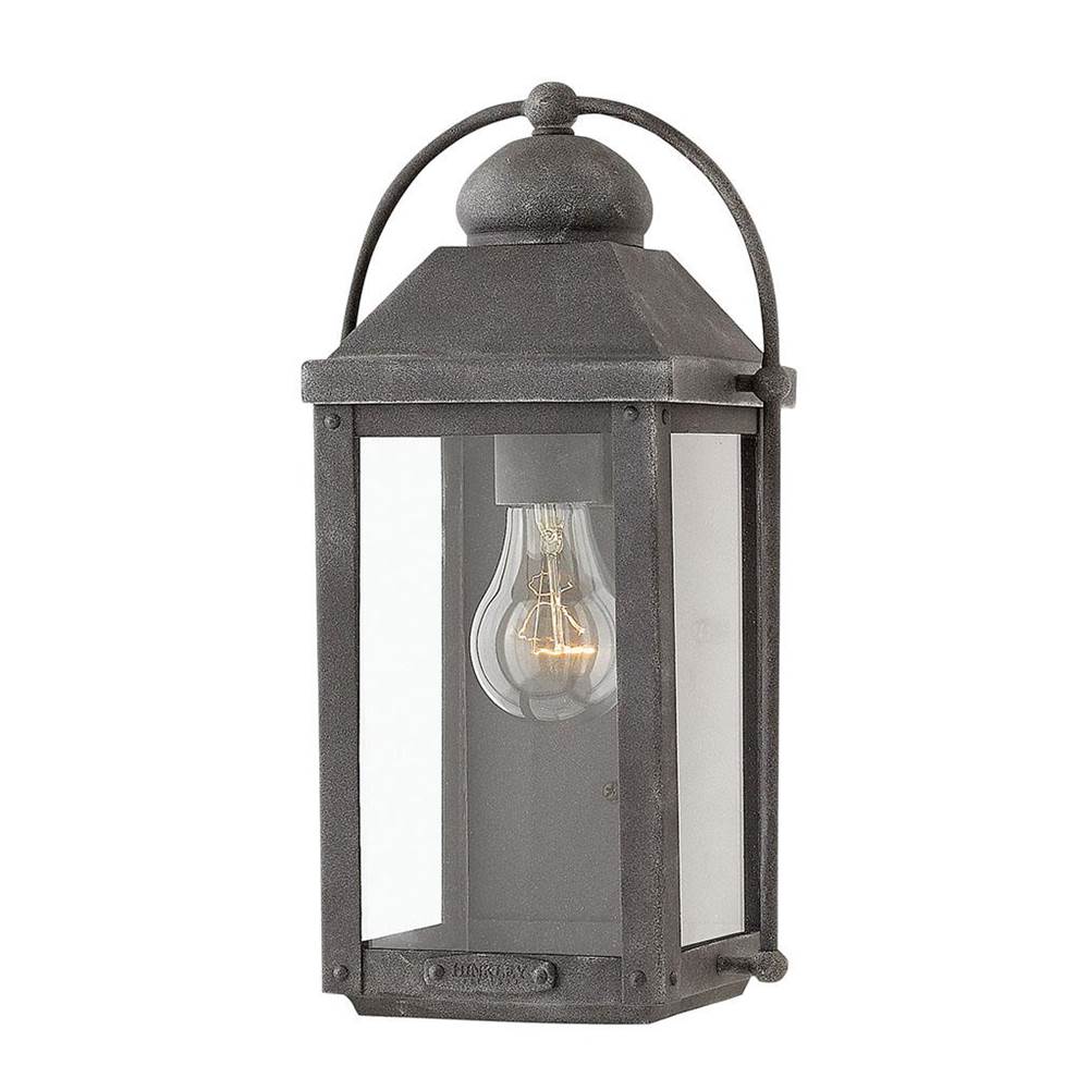 Hinkley Lighting 1850DZ Aged Zinc Small Wall Mount Lantern Image 1
