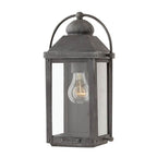 Hinkley Lighting 1850DZ Aged Zinc Small Wall Mount Lantern Image 1