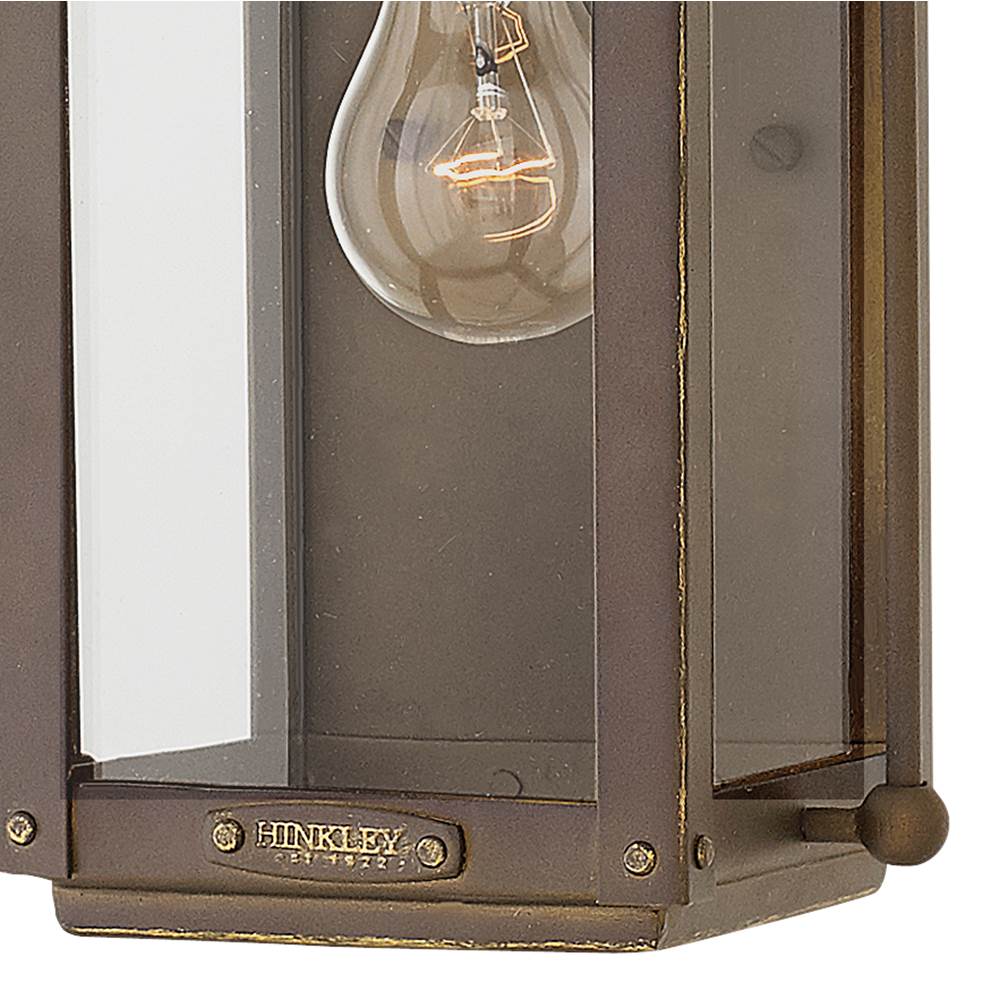 Hinkley Lighting 1850LZ-LL Light Oiled Bronze Small Wall Mount Lantern Image 4