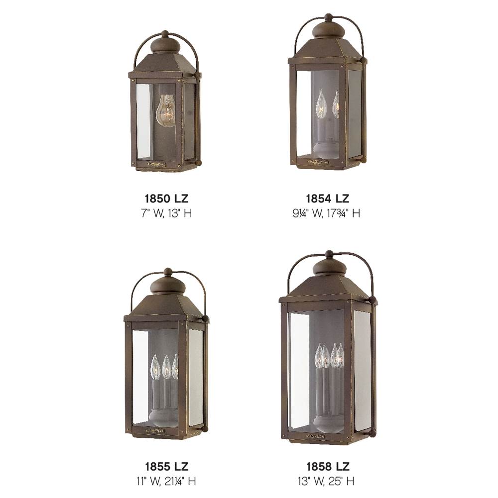 Hinkley Lighting 1850LZ Light Oiled Bronze Small Wall Mount Lantern Image 4