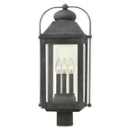 Hinkley Lighting 1851DZ Aged Zinc Large Post Top Or Pier Mount Lantern Image 1