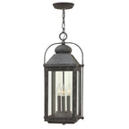 Hinkley Lighting 1852DZ Aged Zinc Large Hanging Lantern Image 1