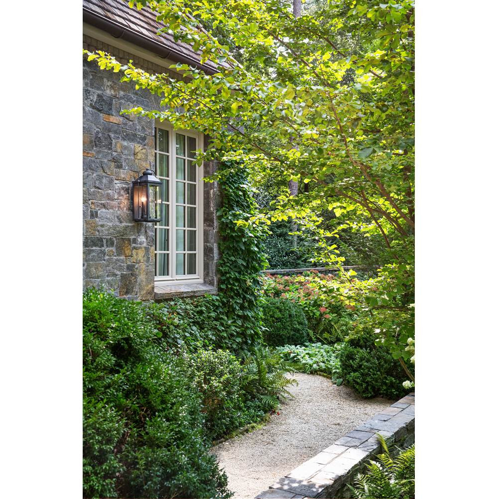 Hinkley Lighting 1854DZ-LL Aged Zinc Medium Wall Mount Lantern Image 3