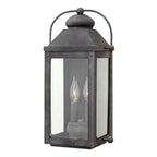 Hinkley Lighting 1854DZ Aged Zinc Medium Wall Mount Lantern Image 1