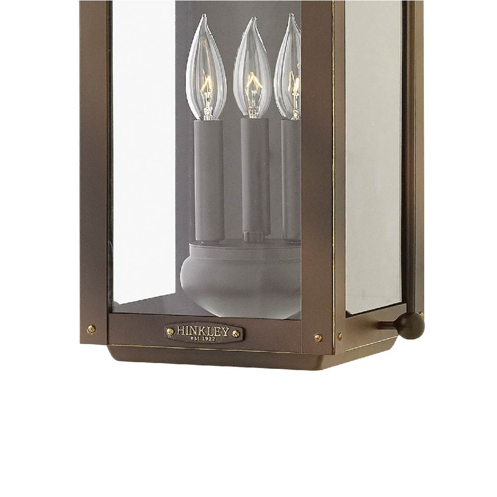 Hinkley Lighting 1855LZ-LL Light Oiled Bronze Large Wall Mount Lantern Image 5