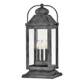 Hinkley Lighting 1857DZ-LV Aged Zinc Large Pier Mount Lantern 12v Image 1