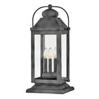 Hinkley Lighting 1857DZ-LV Aged Zinc Large Pier Mount Lantern 12v Image 1