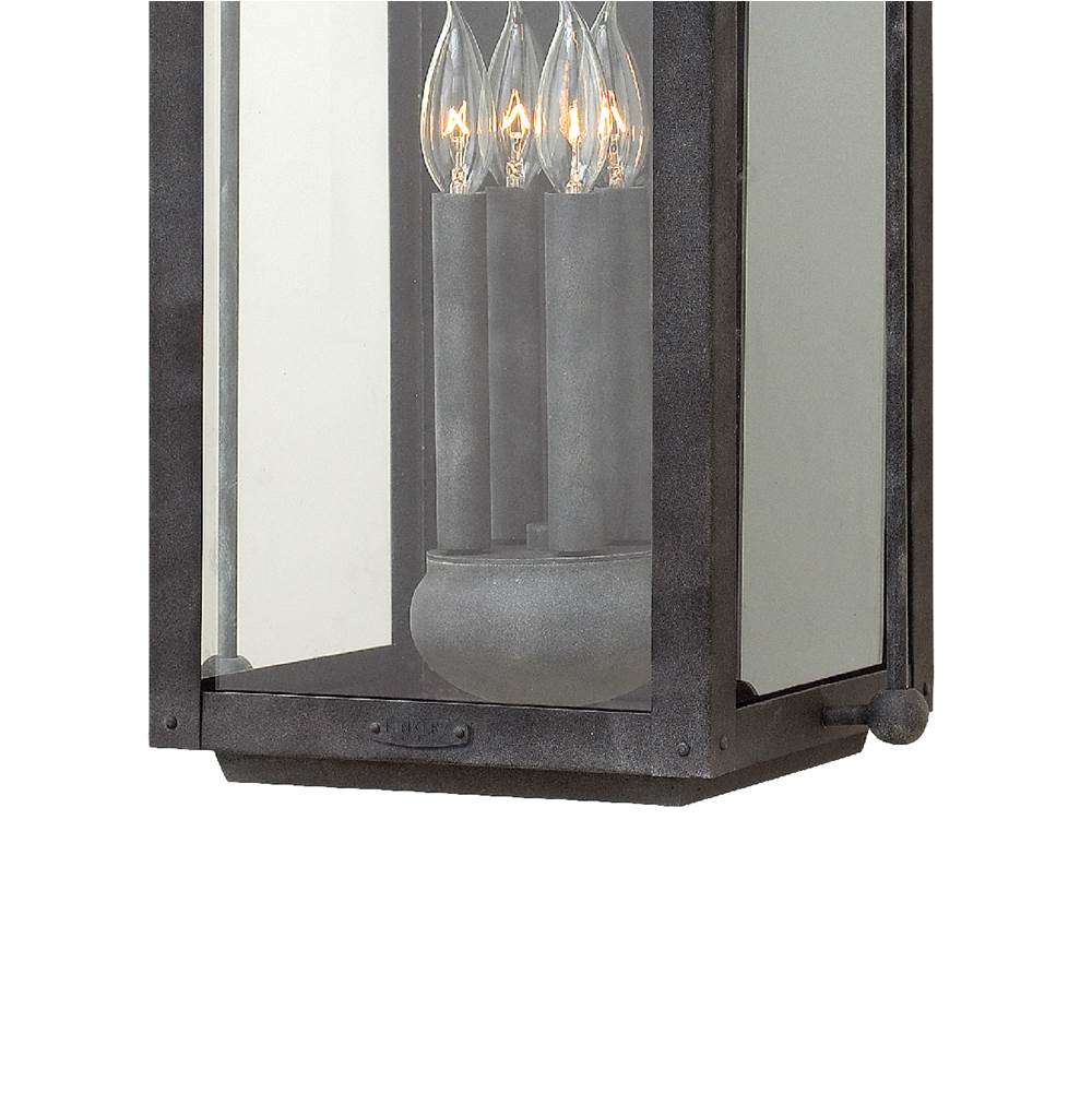 Hinkley Lighting 1858DZ-LL Aged Zinc Extra Large Wall Mount Lantern Image 8