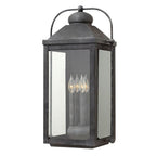 Hinkley Lighting 1858DZ Aged Zinc Extra Large Wall Mount Lantern Image 1