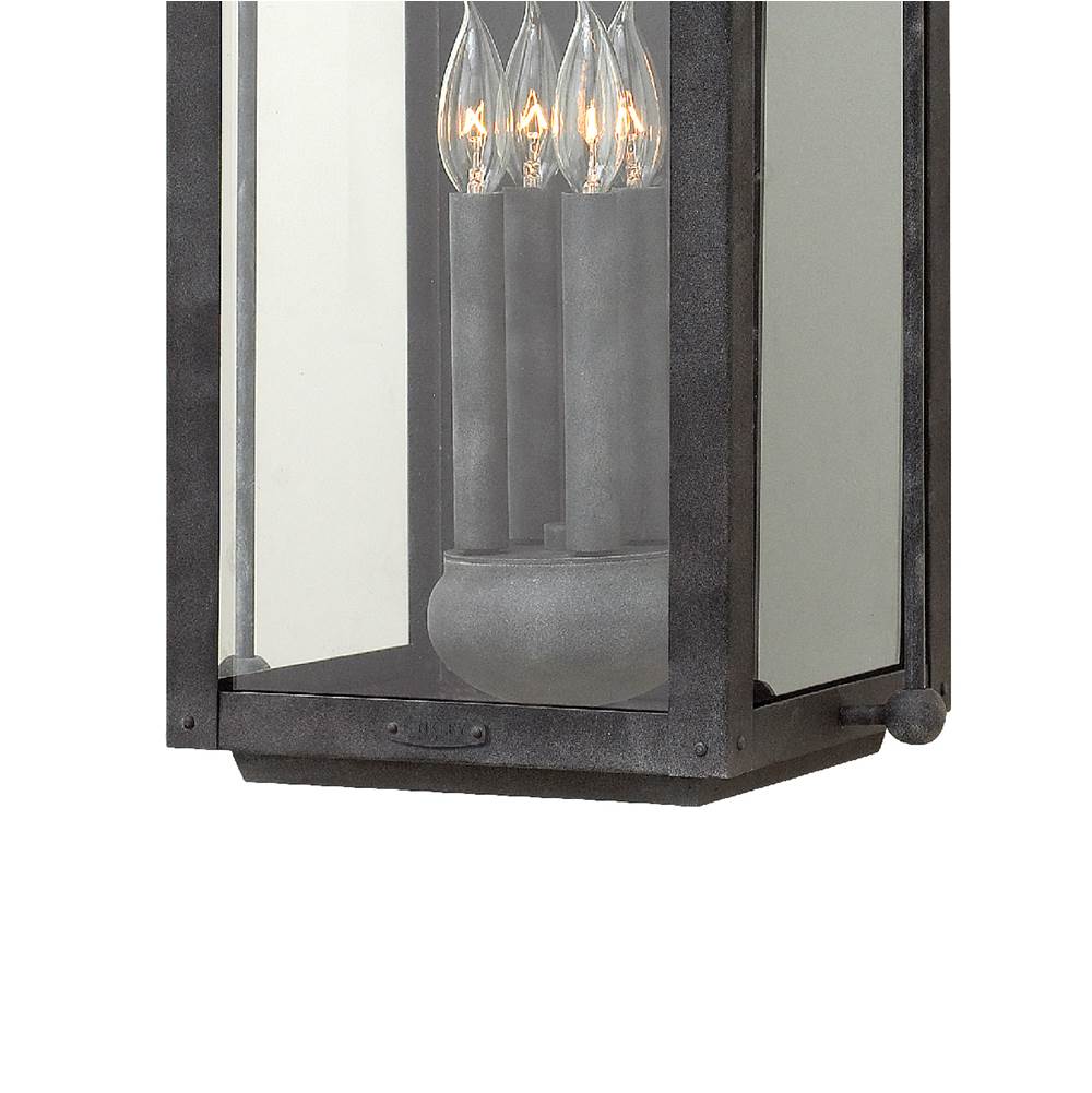 Hinkley Lighting 1858DZ Aged Zinc Extra Large Wall Mount Lantern Image 8