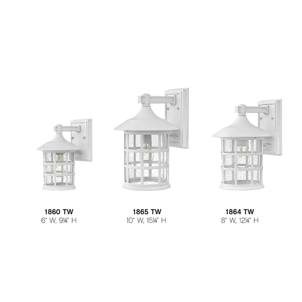 Hinkley Lighting 1864TW Textured White Medium Wall Mount Lantern Image 4