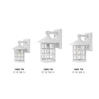 Hinkley Lighting 1864TW Textured White Medium Wall Mount Lantern Image 4