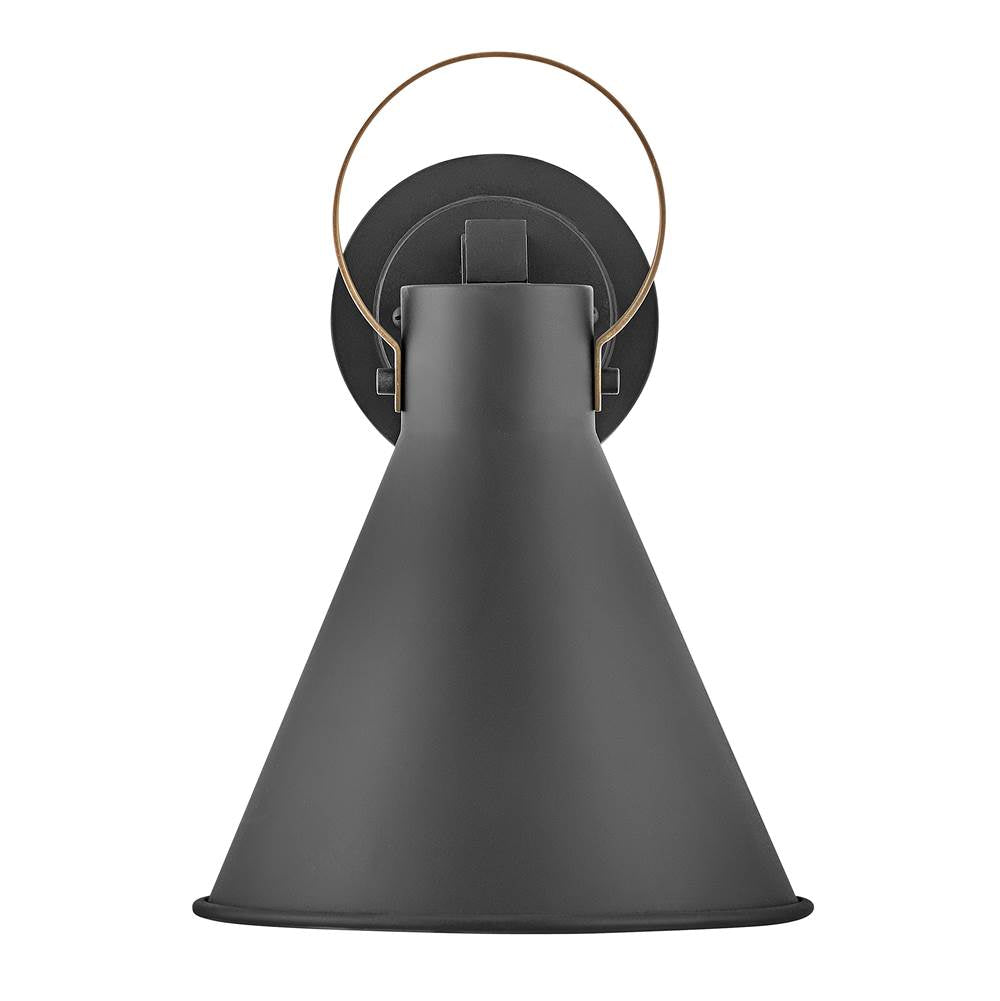 Hinkley Lighting 18870MB-LL Museum Black Small Wall Mount Lantern Image 2