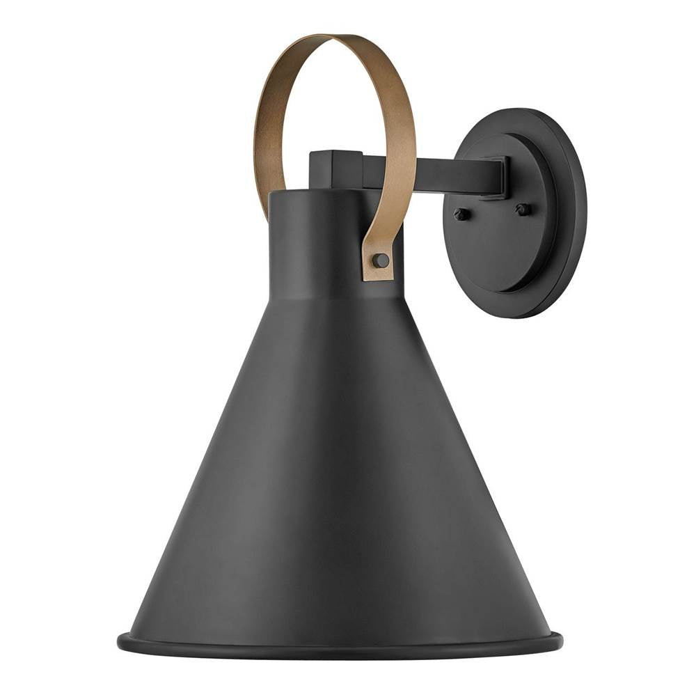 Hinkley Lighting 18874MB-LL Museum Black Medium Wall Mount Lantern Image 1