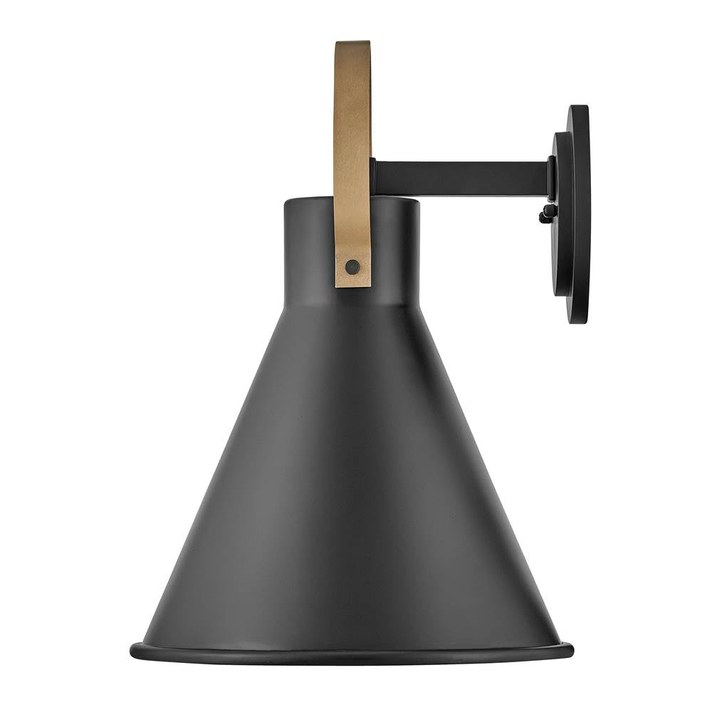 Hinkley Lighting 18874MB-LL Museum Black Medium Wall Mount Lantern Image 3