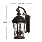 Hinkley Lighting Windsor Medium Wall Mount Lantern