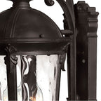 Hinkley Lighting 1898BK Black Medium Wall Mount Lantern Image 4