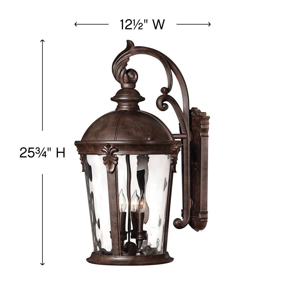 Hinkley Lighting Windsor Large Wall Mount Lantern