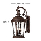 Hinkley Lighting Windsor Large Wall Mount Lantern