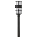 Hinkley Lighting 1901SK Satin Black Large Post Top Or Pier Mount Lantern Image 1