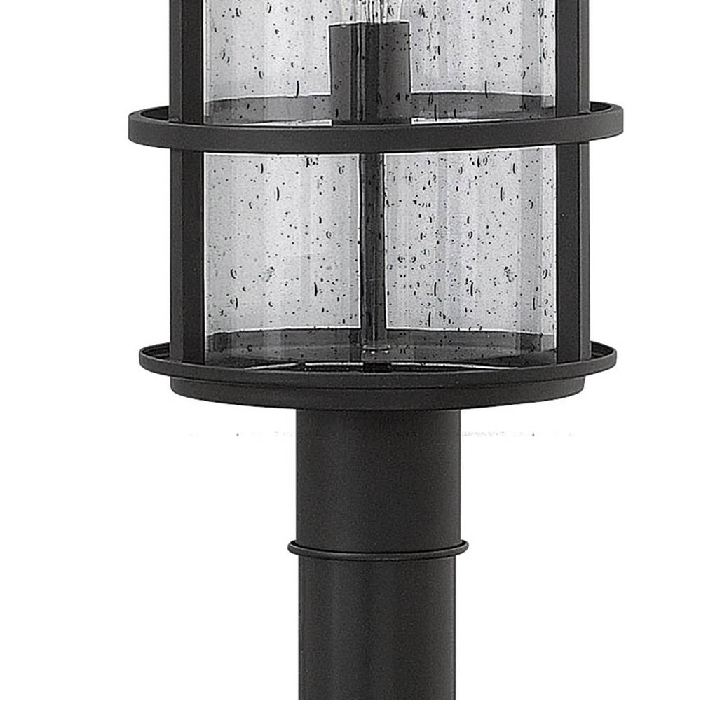 Hinkley Lighting 1901SK Satin Black Large Post Top Or Pier Mount Lantern Image 2
