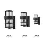 Hinkley Lighting 1905SK Satin Black Large Wall Mount Lantern Image 2