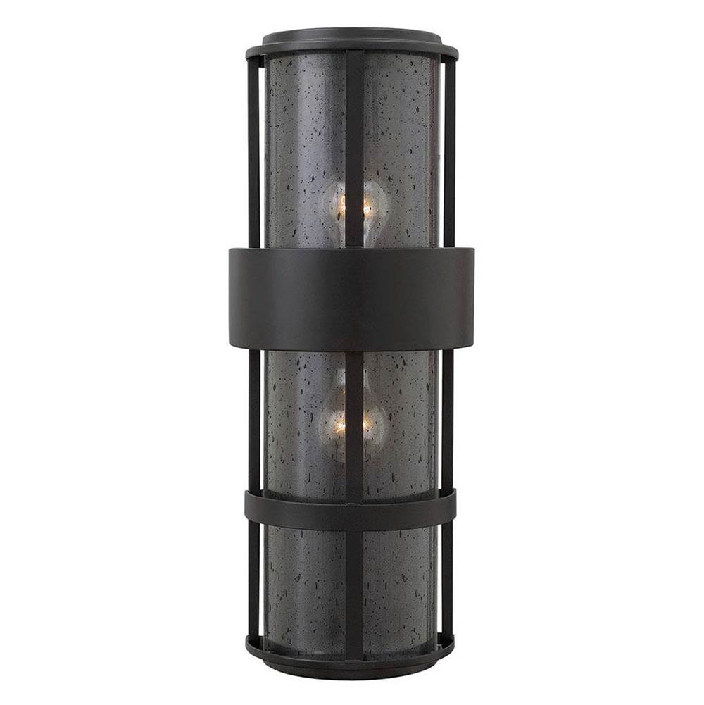Hinkley Lighting 1909SK Satin Black Large Wall Mount Lantern Image 1