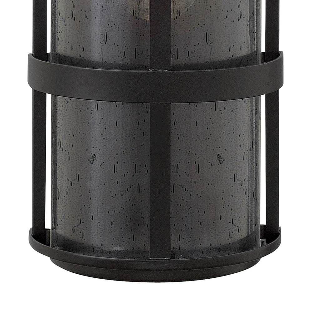 Hinkley Lighting 1909SK Satin Black Large Wall Mount Lantern Image 3