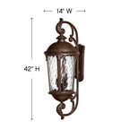 Hinkley Lighting Windsor Extra Large Wall Mount Lantern
