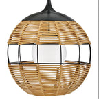 Hinkley Lighting 19675BK-NAT Black Orb Pendant Image 5