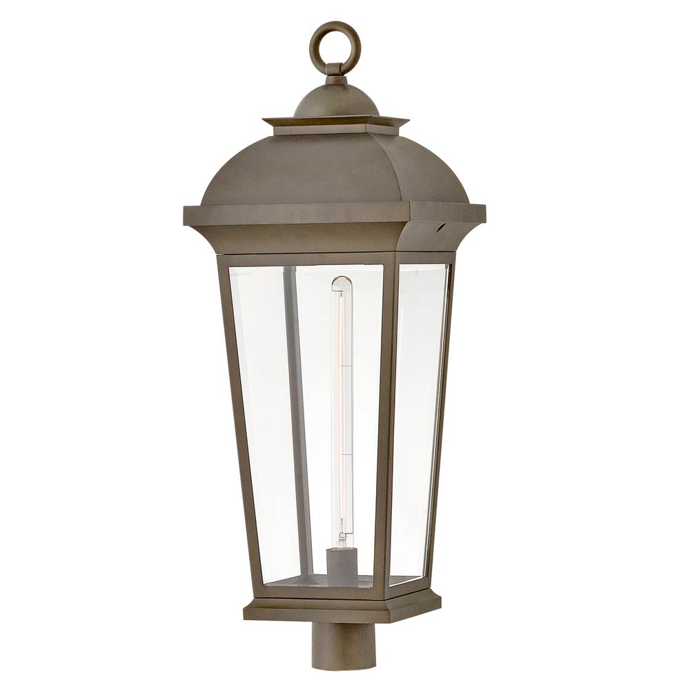 Hinkley Lighting 19691BLB Blackened Brass Extra Large Post Mount Lantern Image 1