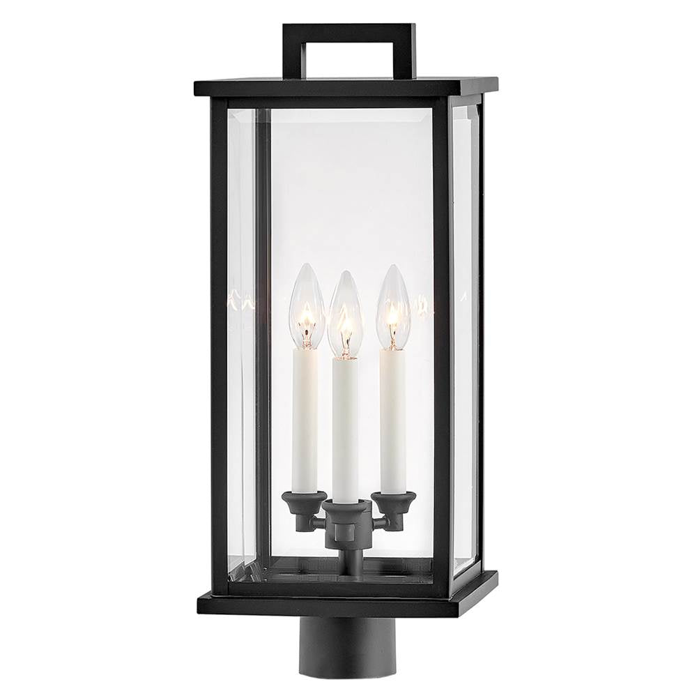 Hinkley Lighting 20011BK Black Large Post Top Or Pier Mount Lantern Image 1
