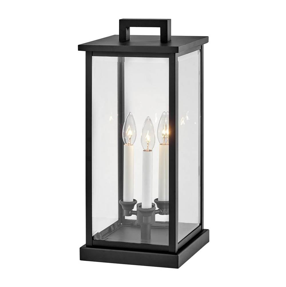 Hinkley Lighting 20017BK Black Large Pier Mount Lantern Image 1