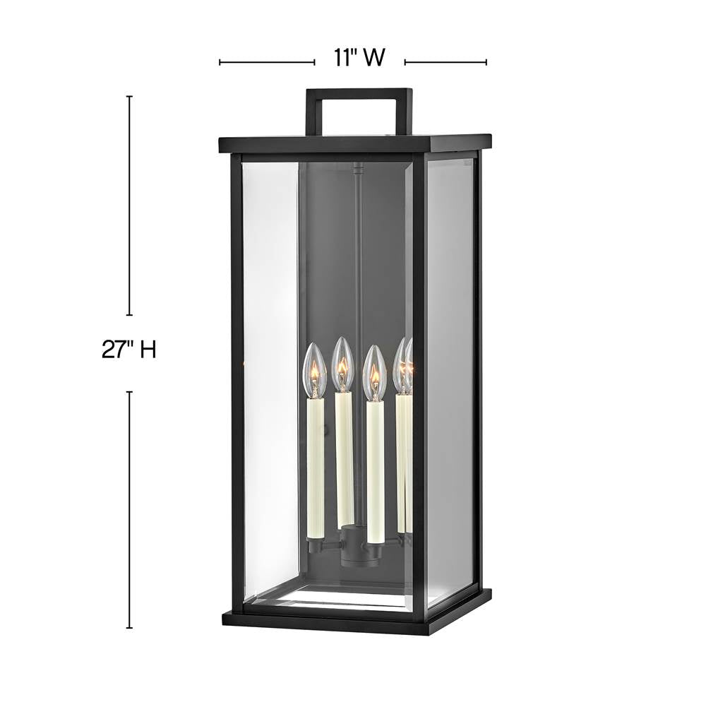 Hinkley Lighting Weymouth Double Extra Large Wall Mount Lantern