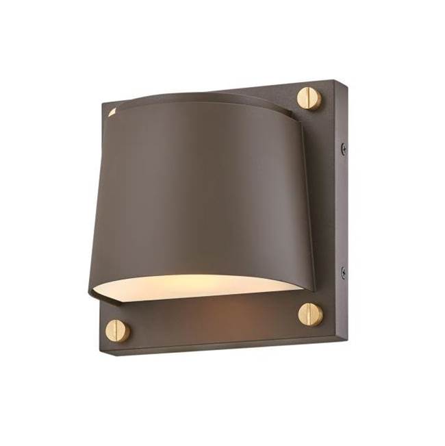 Hinkley Lighting 20020AZ-LL Architectural Bronze Small Wall Mount Lantern Image 1