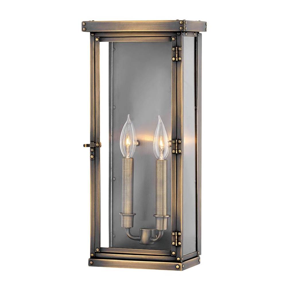 Hinkley Lighting 2005DS Dark Antique Brass Large Wall Mount Lantern Image 1