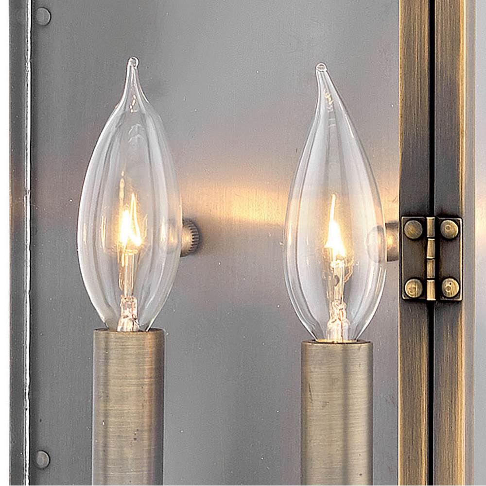 Hinkley Lighting 2005DS Dark Antique Brass Large Wall Mount Lantern Image 5