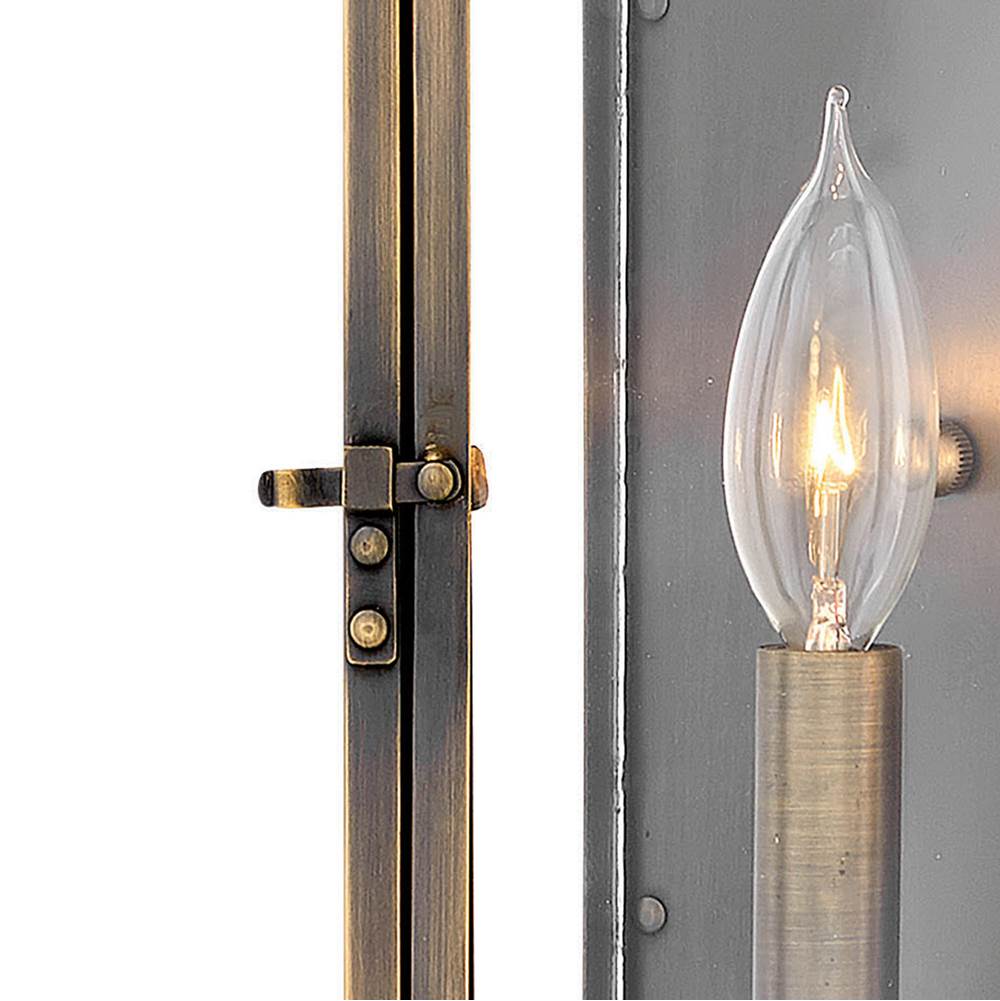 Hinkley Lighting 2005DS Dark Antique Brass Large Wall Mount Lantern Image 4