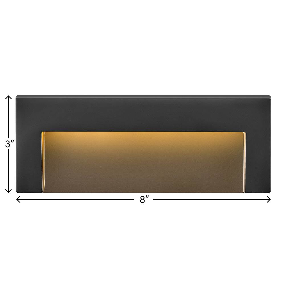 Hinkley Lighting 1557SK Satin Black Taper Deck Sconce 12v Wide Horizontal Image 2