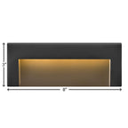 Hinkley Lighting 1557SK Satin Black Taper Deck Sconce 12v Wide Horizontal Image 2