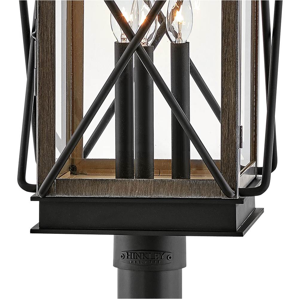 Hinkley Lighting 11191BK Black Medium Post Top Or Pier Mount Lantern Image 3