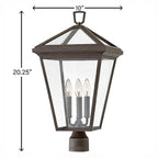 Hinkley Lighting Alford Place Medium Post Top Or Pier Mount Lantern 12v