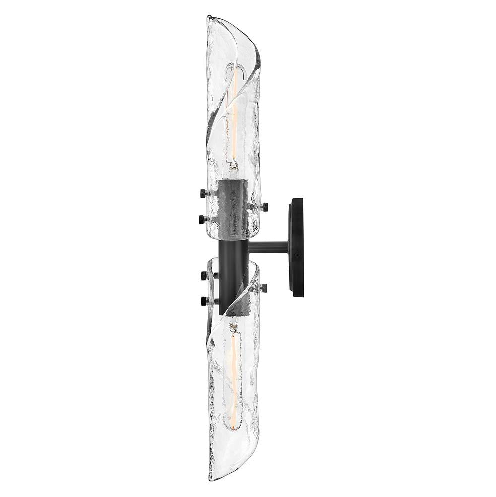 Hinkley Lighting 57462BK Black Large Two Light Sconce Image 3
