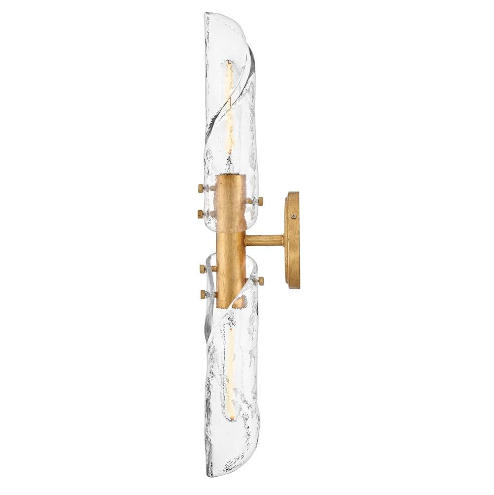 Hinkley Lighting 57462DA Distressed Brass Large Two Light Sconce Image 3