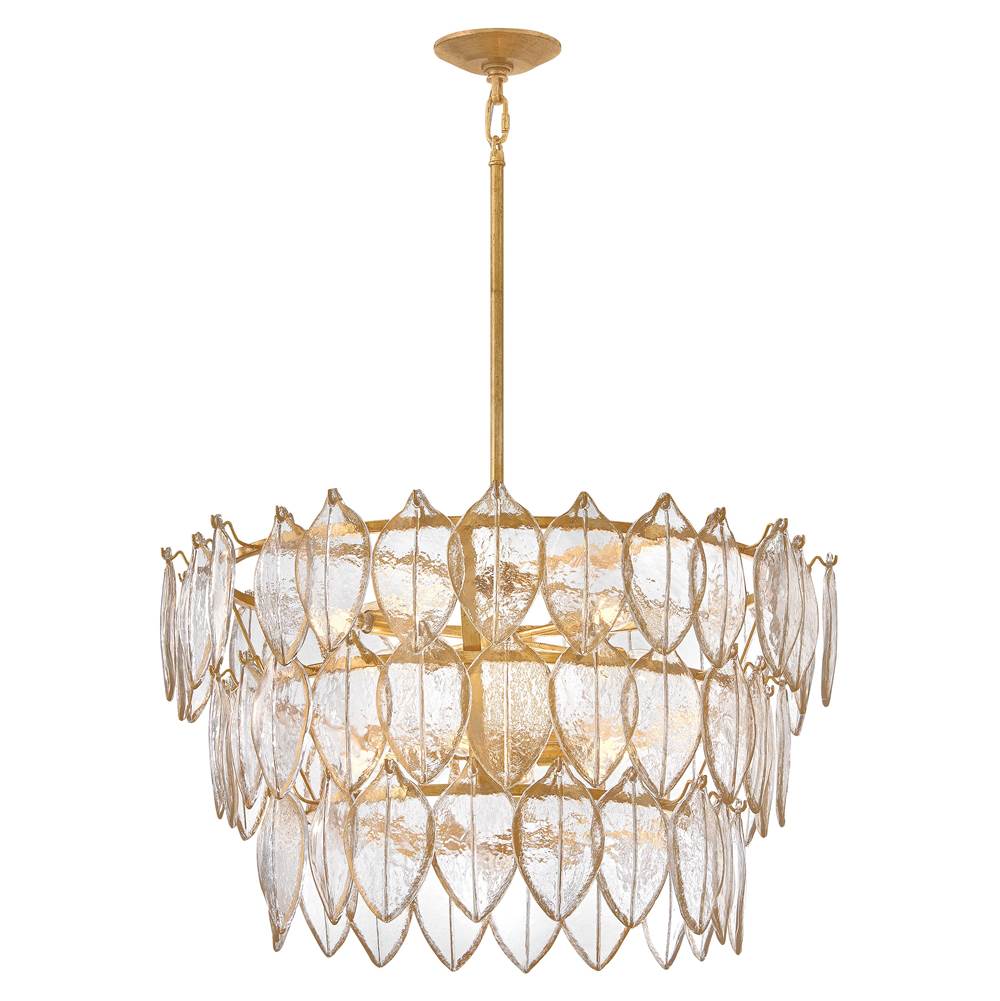 Hinkley Lighting FR32604DA Distressed Brass Medium Chandelier Image 3