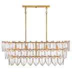 Hinkley Lighting FR32605DA Distressed Brass Medium Five Light Linear Image 6
