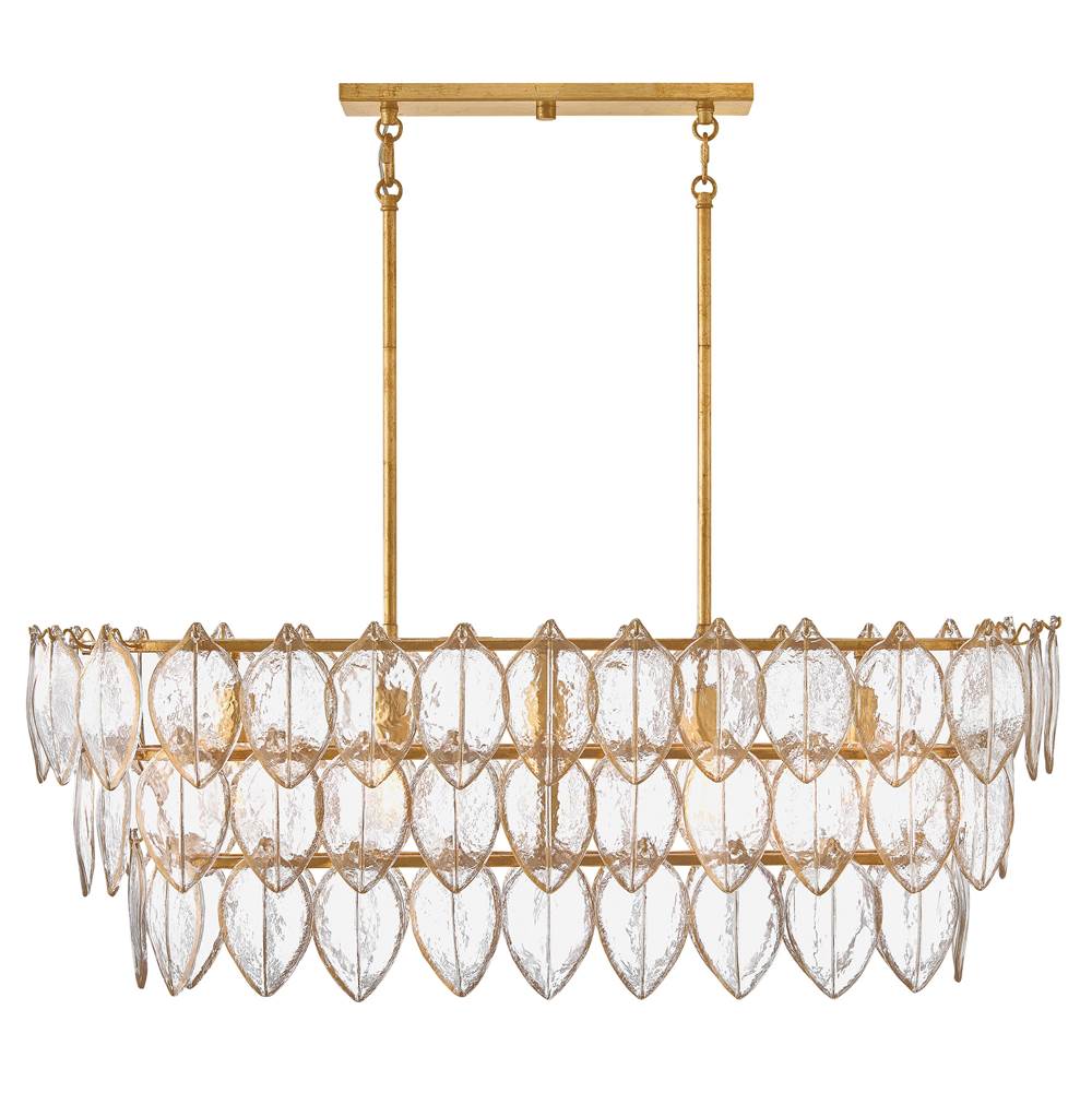Hinkley Lighting FR32605DA Distressed Brass Medium Five Light Linear Image 6