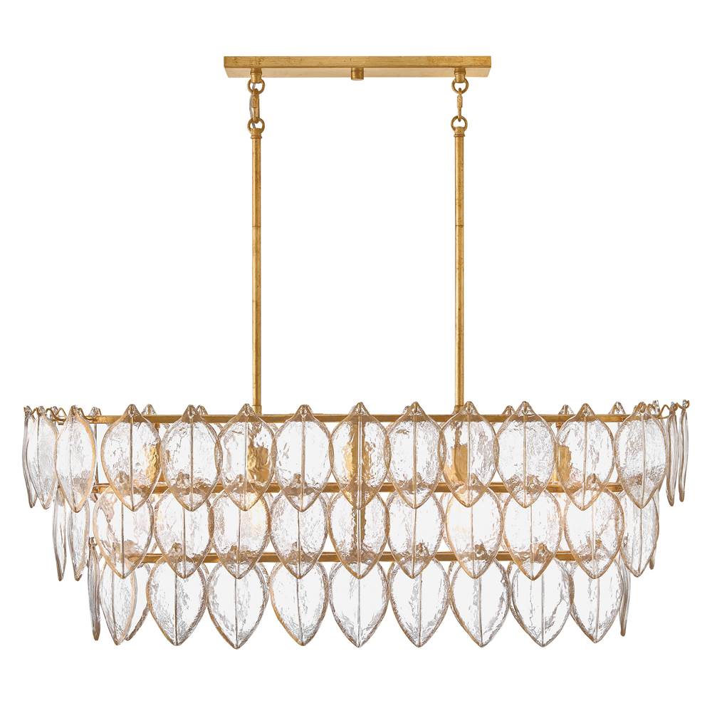 Hinkley Lighting FR32605DA Distressed Brass Medium Five Light Linear Image 4