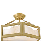 Hinkley Lighting FR41533LCB Lacquered Brass Medium Semi Flush Mount Image 5