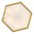 Hinkley Lighting FR41533LCB Lacquered Brass Medium Semi Flush Mount Image 4